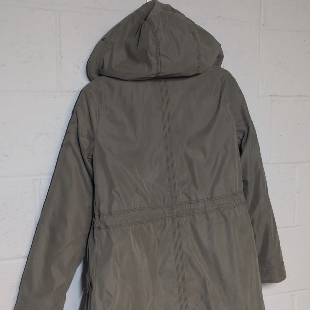 Abercrombie & Fitch Olive Hooded Utility Parka, Size Small, EUC, Y2K, Vintage - Picture 12 of 12